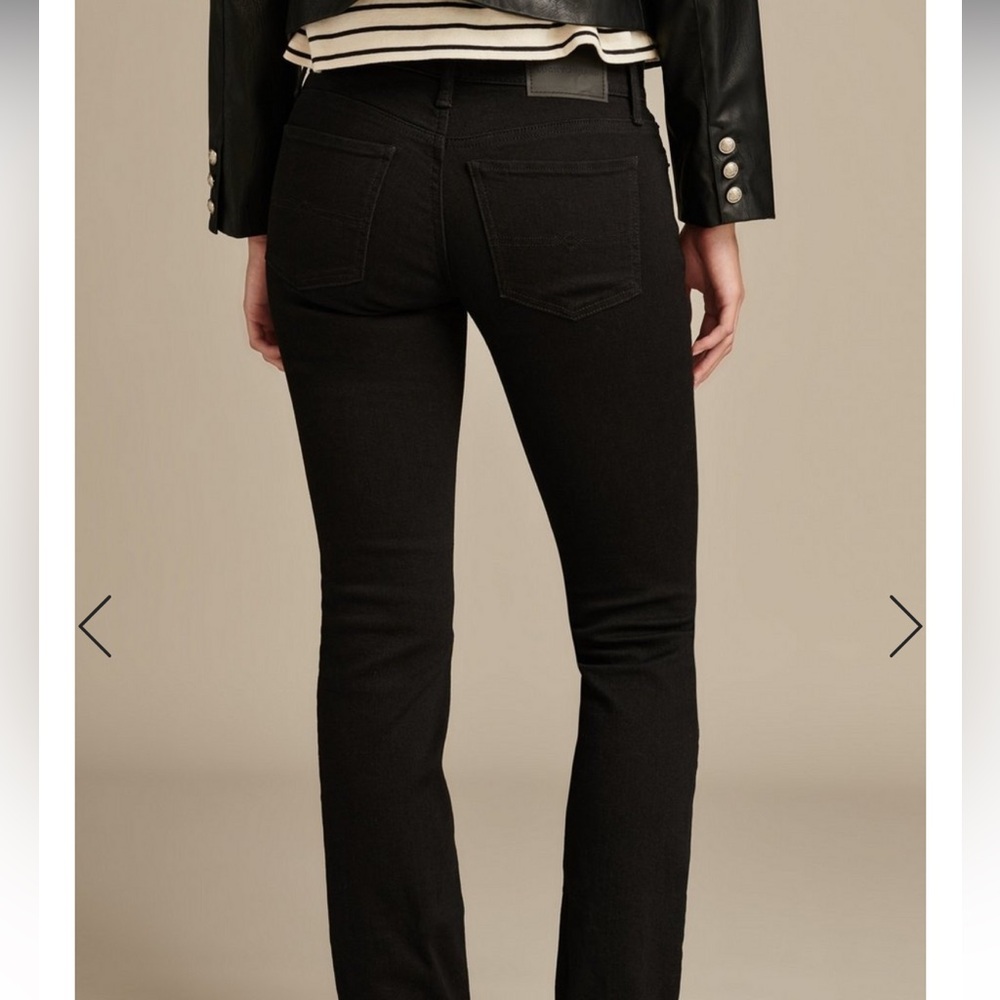 Lucky Mid Rise Sweet Straight Jeans Black 4/27 R